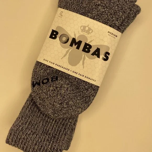 [10 Pack] Bombas Dark Gray Marl Crew Socks